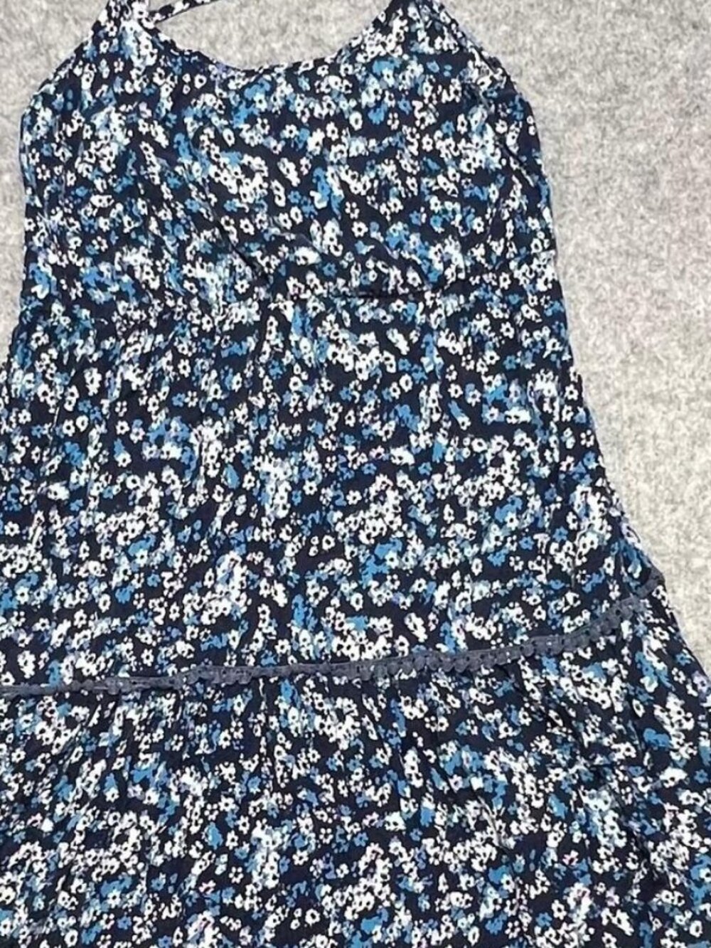 Womens Blue Floral